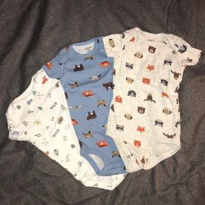 3 Carter’s 9 month onesies